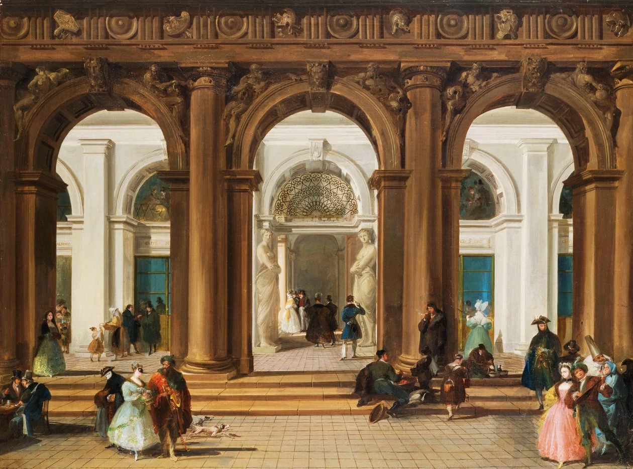 L'ingresso della Biblioteca Marciana, Venezia